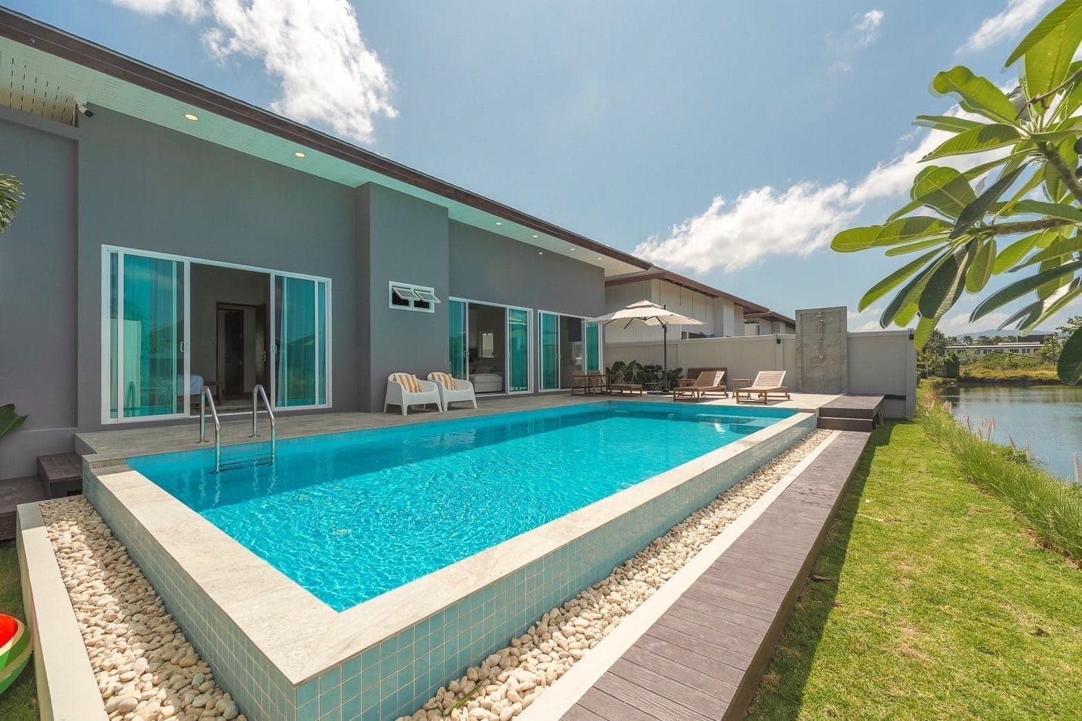 Modern 3-Bedroom Pool Villa for Rent – Ban Don, Cherng Talay