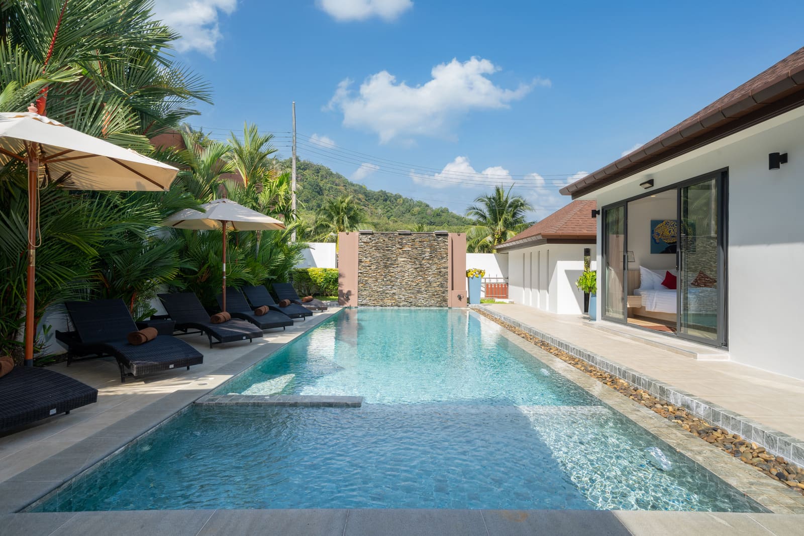 Private pool at a luxury villa in Rawai, Phuket